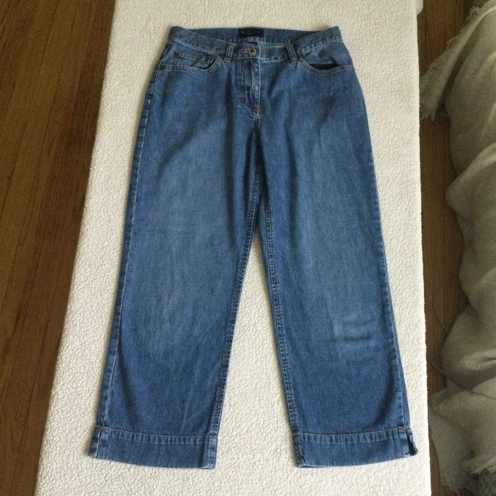 NWOT Vintage Ann Taylor Denim Capri Jeans Y2K - Sz 4 Petite